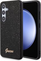 Guess Glitter Back Case - Geschikt voor Samsung Galaxy S24 Plus (S926) - Zwart