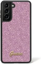 Guess Glitter Back Case - Samsung Galaxy S24 Ultra (S926) - Paars
