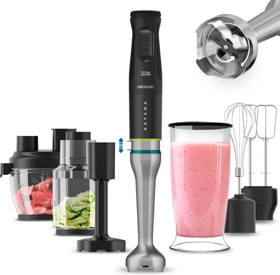 Cecotec 03963 blender Staafmixer 1500 W Zwart, Roestvrijstaal van Cecotec — afbeelding 5
