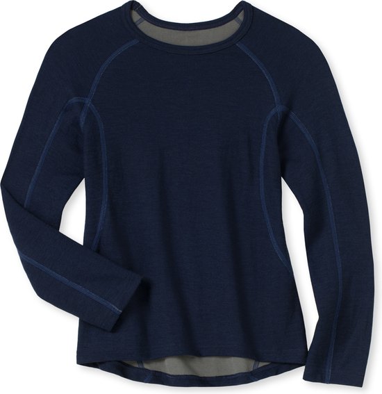 Schiesser - Jongens - Thermo T-shirt Met Lange Mouw  - Blauw - 128