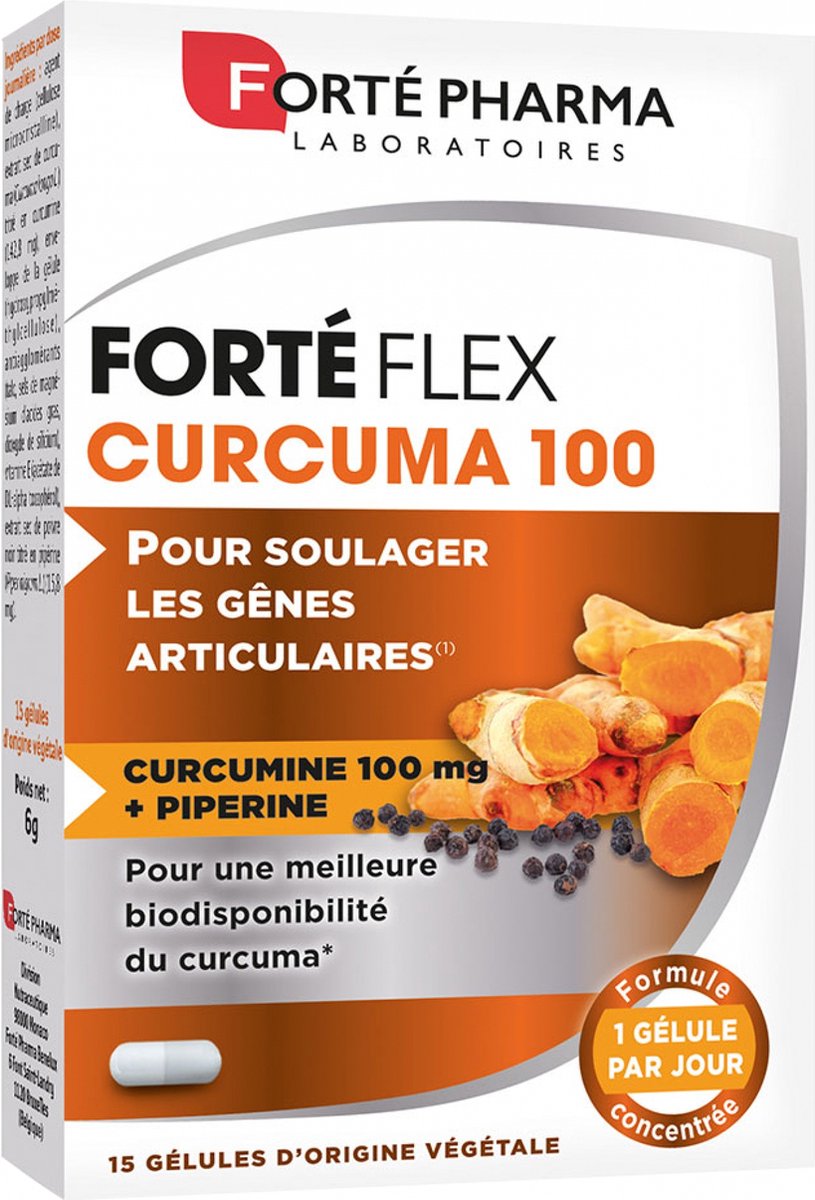 Goedkoopste Forté Pharma Kurkuma 100 15 Capsules
