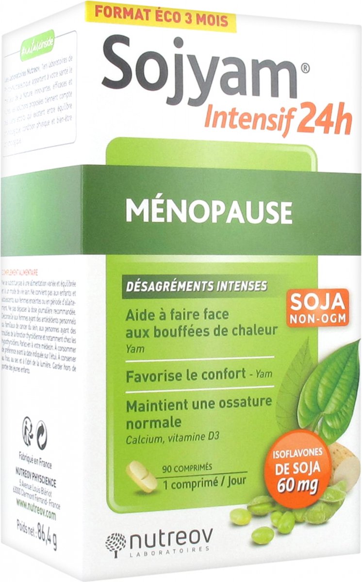 Goedkoopste Nutreov Sojyam Intensief 24H Menopauze 90 Tabletten