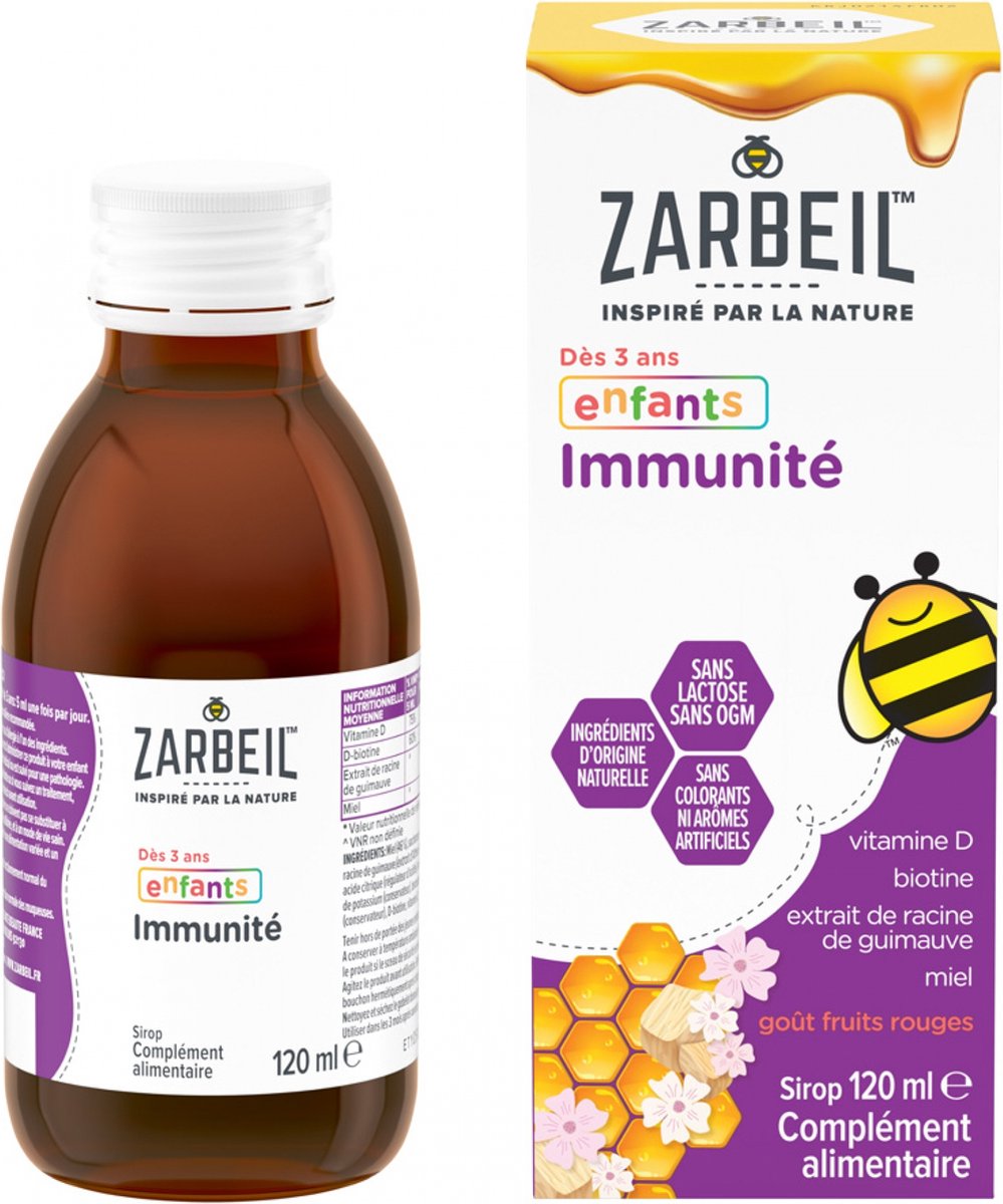 Goedkoopste Zarbeil Immuniteitssiroop 120 ml Voor Kinderen