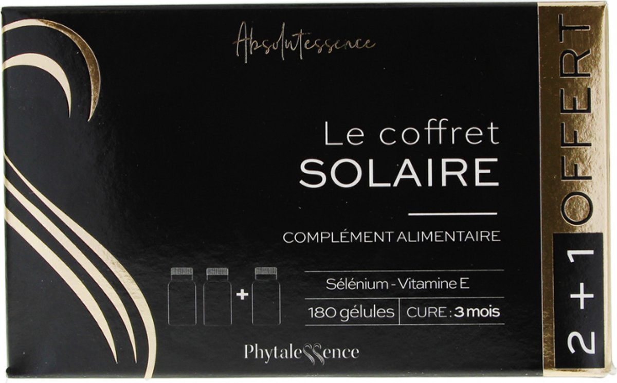Goedkoopste Phytalessence Solar Verpakking van 3 x 60 Capsules