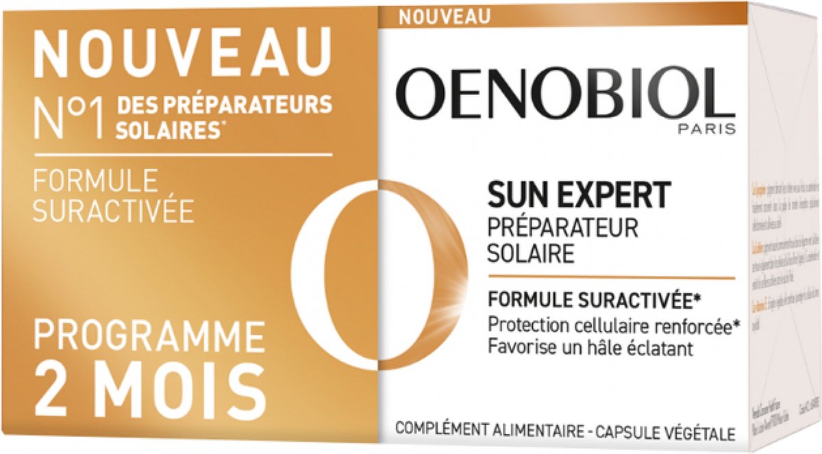 Goedkoopste Oenobiol Sun Expert Sun Preparer Set van 2 x 30 Capsules
