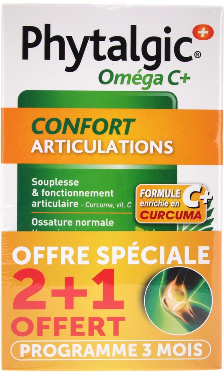 Goedkoopste Nutreov Phytalgic Omega C Gewrichtscomfort Verpakking van 3 x 60 Capsules