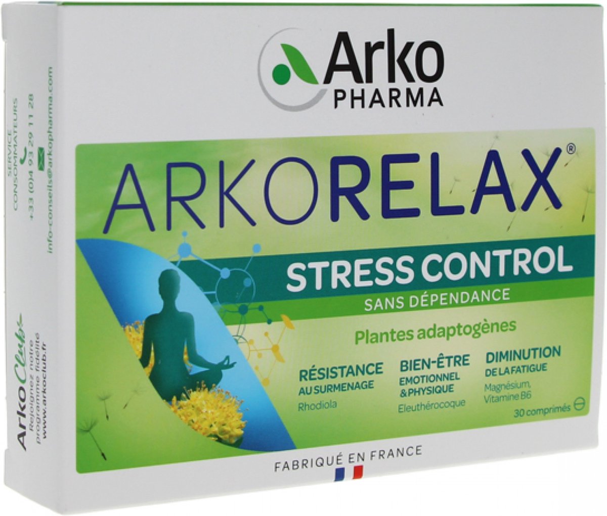 Goedkoopste Arkopharma Arkorelax Stressbeheersing 30 Tabletten