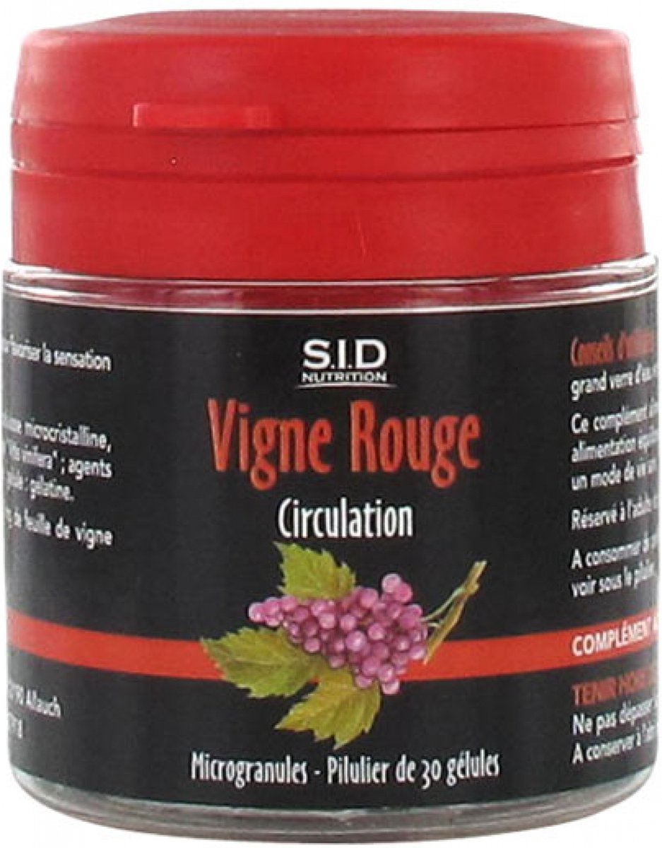S.I.D Nutrition Circulatie Rode Wijnstok 30 Capsules