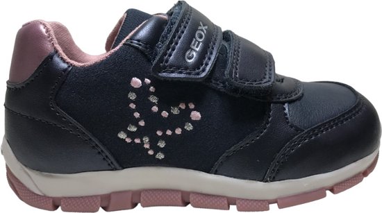 Geox - Heira - Mt 20 - velcro's sportieve vegan sneakers - Navy