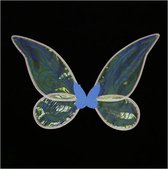 gels - Prinses Vlinder Kostuum Vleugels Voor Kerst Halloween - Dress Up Verjaardagsfeest - Cadeau-L Blauw