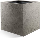 Elho Plantenbak - Pot Grigo Cube Natural Concrete - D50H50 - 1 Stuk - cm