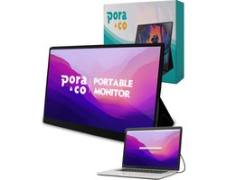Pora&Co - IPS Portable Game Monitor - Beeldscherm 15.6 Inch - HDMI & USB-C - Full HD - Computerscherm - Draagbare Monitor Pora&Co - IPS Portable Game Monitor - Beeldscherm 15.6 Inch - HDMI & USB-C - Full HD - Computerscherm - Draagbare Monitor