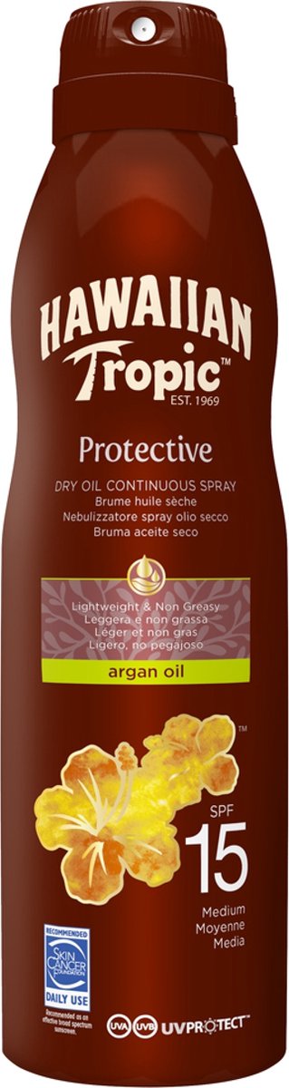 Goedkoopste Zonnebrand Spray Argan Oil Hawaiian Tropic (177 ml