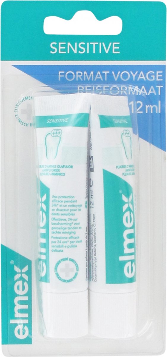 Goedkoopste Elmex Sensitive Tandpasta Reisverpakking 2 x 12 ml