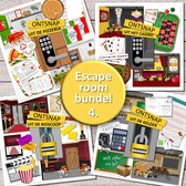 4x Escape room spel voor kinderen 8 t/m 12 jr. – escape bundel 4 – download, print & speel – kinderfeestje