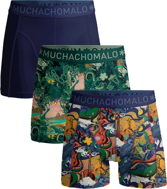 Muchachomalo - Boxershorts 3-Pack Rio - Heren - Maat M - Body-fit