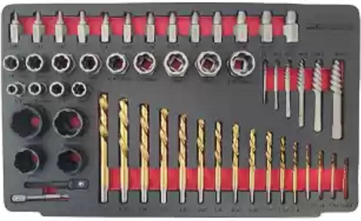 Bout en Moer verwijder set-Weber Tools- 54 delig