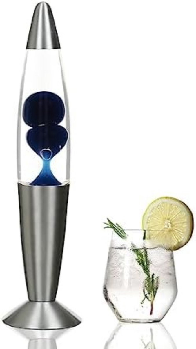 Lavalamp Voor Kinderen - Lavalamp Lauw - Blauw — afbeelding 4