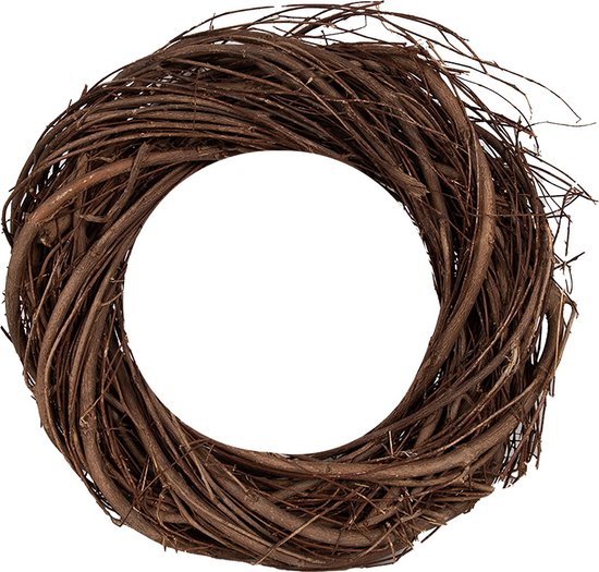 Clayre & Eef Krans Ø 20 cm Bruin Hout