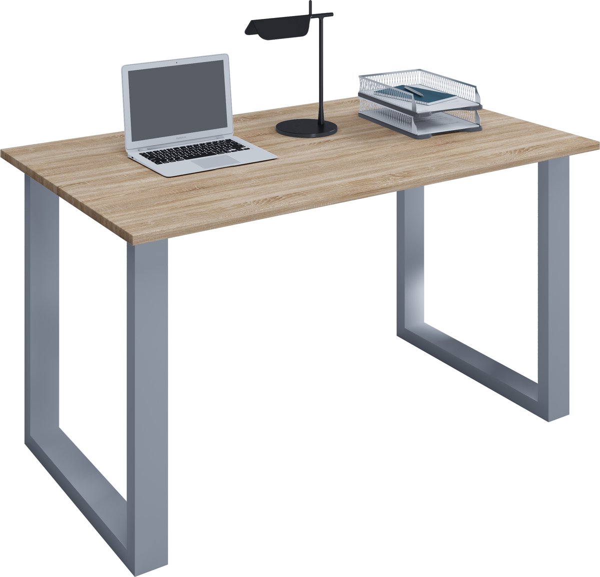 Hioshop Lona Bureau 110x80 cm U-frame Sonoma eiken