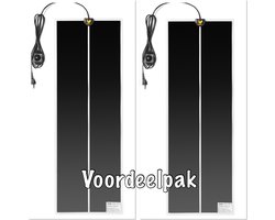 Voordeelpak (2) warmtematten 28 x 80 cm - Extra voordelig- 2 stuks warmtematten - 45 Watt - met regelaar - voor kuikens - kwartels - vogels - reptielen - amfibieën