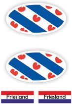 Provincie Friesland vlag auto stickers.