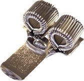 Metalen penhouder / terryclip voor 2 pennen