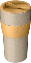 Herbruikbare Koffiebeker, 0.7 L, Natuur Hout Bruin, Organic Bio-Circular - Koziol | Aroma To Go XL