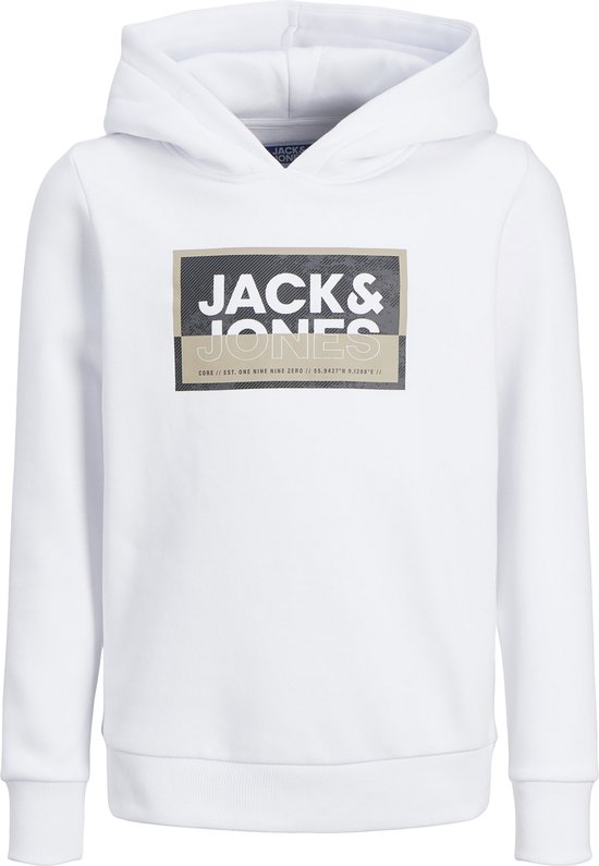 Jack & Jones sweater jongens - wit - JCOlogan - maat 140