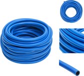 vidaXL Compressorslang PVC 9 mm x 14 mm - Duurzaam - 50 m - 20-60 bar - Blauw - Aanvoerslang