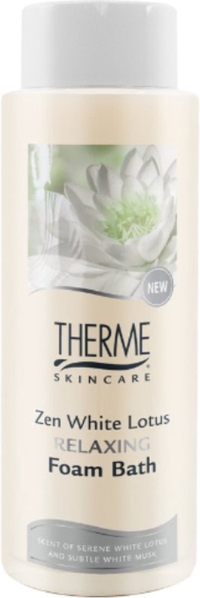 Therme Zen White Lotus Relaxing Foam Bath 500 ml Ontspannende Badschuim Zen Witte Lotus