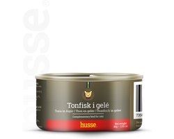 Husse Tonijn in Gelei - Kattenvoer Nat, Natvoer kat, Katteneten, Katten Voer - 48 x 80 g