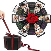 Explosion Box - Valentine - Cadeau - Album photo - Scrapbook - Pliable - Boîte DIY - Album photo DIY