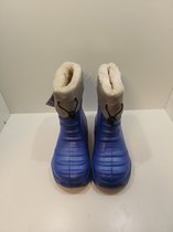 Regenlaarzen met voering - Laarzen gevoerd - Blauw - Maat 32/33