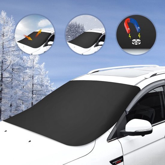 couverture antigel voiture - magnétique - antigel - protection pare-brise -  hiver 