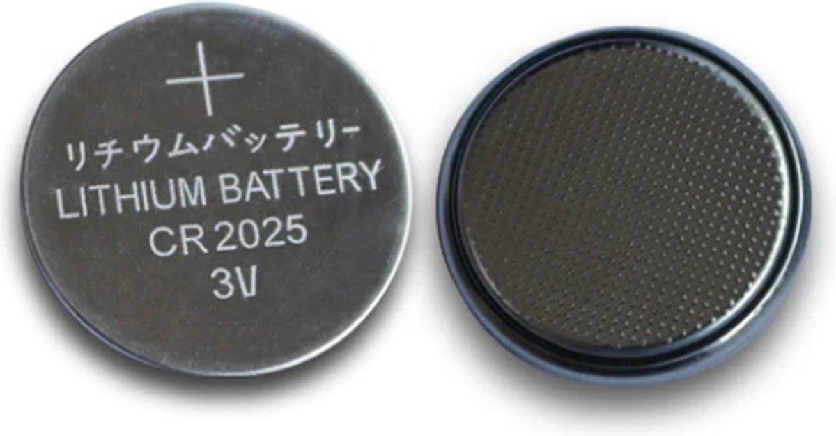 1 Stuk CR2025 Batterij - 3V Knoopcel batterij - Platte batterij - 3V CR2025 Lithium - Knoopbatterij