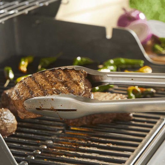 Merkloze Grilltang Precision - RVS met Antislip Grip