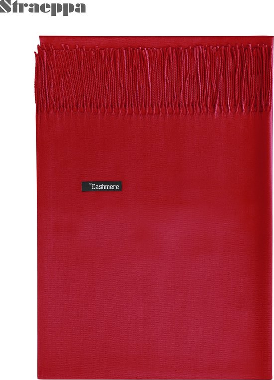 Cashmere - sjaal - donker rood - Winter - lente - zomer - Shawl - omslagdoek - dames