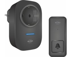 ELRO DB4000 Draadloze Kinetische Deurbel Set – Nederlandse Versie – met Plug-in Ontvanger met Stopcontact – Geen Batterijen nodig