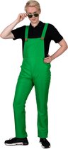 Costume d'ouvrier du bâtiment et de camionneur – Doigts verts dans la salopette pour homme – Vert – Taille 58-60 (2XL/3XL)