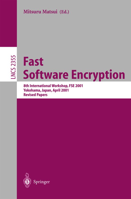 Fast Software Encryption - cover