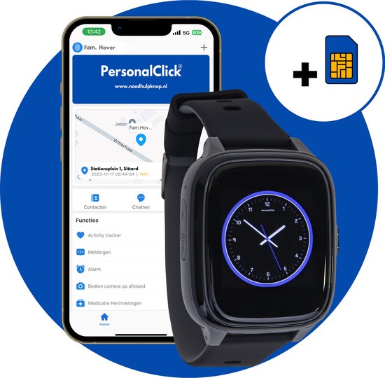 PersonalClick Alarm Horloge Ouderen Deluxe