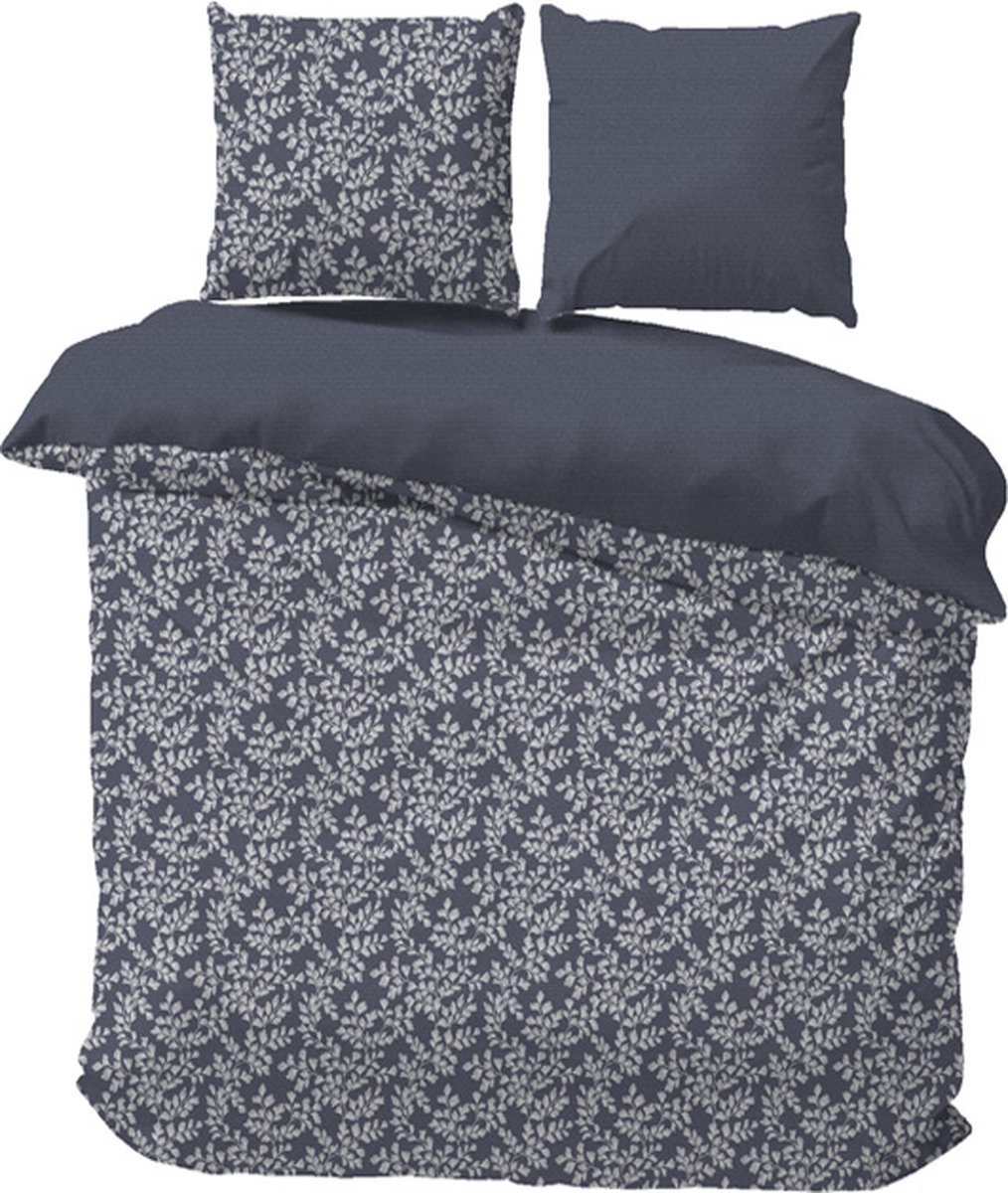 iSleep Dekbedovertrek Morris - Litsjumeaux XL - 260x200/220 cm - Blauw