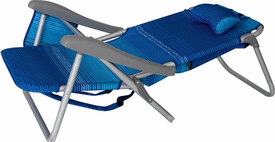 Eurotrail Perez Beach Recycled - Strandstoel - Royal Blue van Eurotrail — afbeelding 3