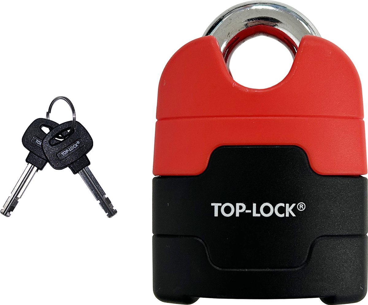 Top Lock Hangslot ART-4 MBT 4162 zwart/rood - Top-Lock