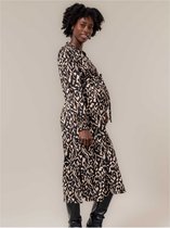 Prénatal zwangerschapsjurk - Zwangerschapskleding - Bisquit - Maat L