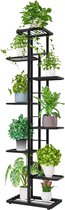 Planten standaard - Zwart - Plantenrek - Wandkast - Planten tafel - Tuin Decoratie - Planten houder - Huis & Tuin - Planten - 6 Lagen - Plantenstandaard voor binnen.