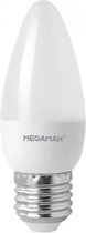 MEGAMAN LED-LAMP - KAARSLAMP - E27 - WARM WIT -3.8W