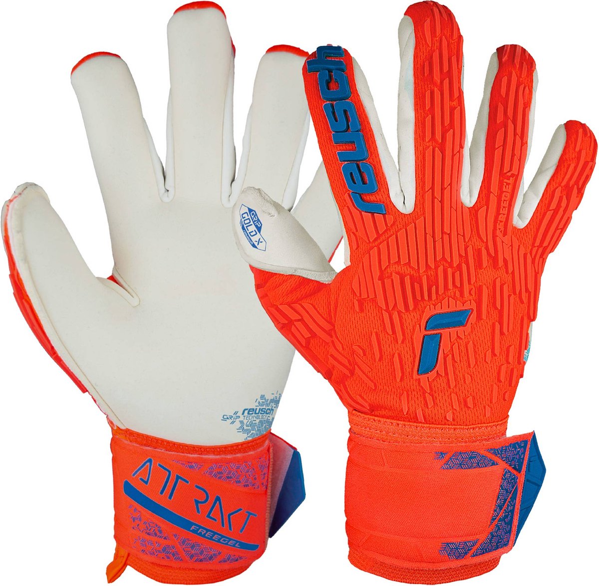 Reusch Attrakt Gold X Freegel Keepershandschoenen Oranje 9.5