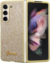 Guess Glitter Back Case - Geschikt voor Samsung Galaxy Z Fold 5 (F946) - Goud